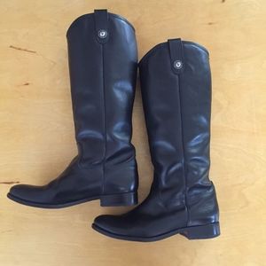 Frye Melissa Button Boots Black Size 8.5